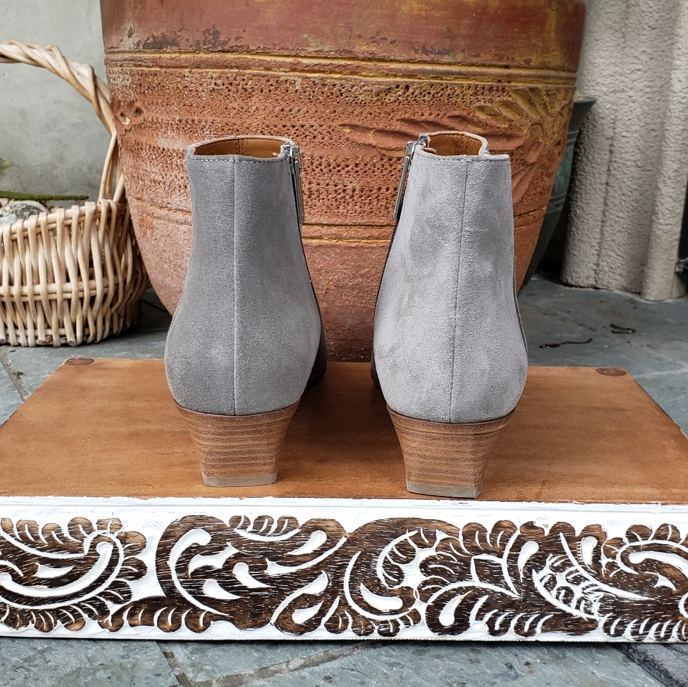 Aquatalia Women's Ankle Boots in Light Gray - Picture 6 of 11